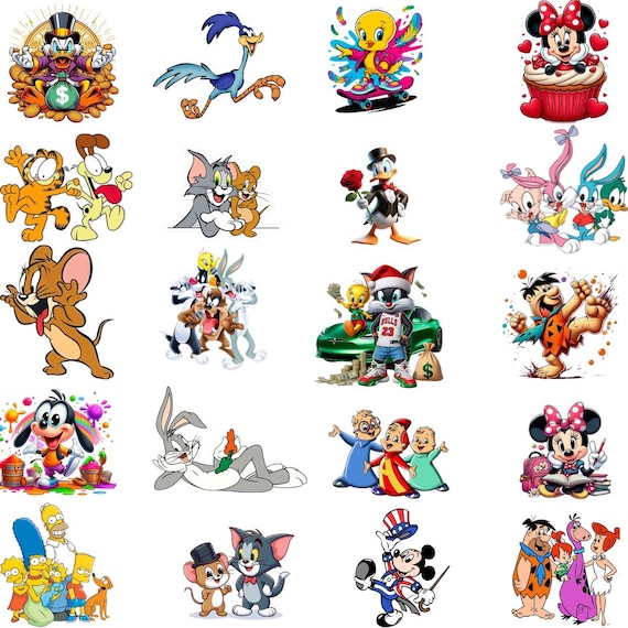 Retro 80s Cartoon Character PNG: Nostalgic Art (digital Download