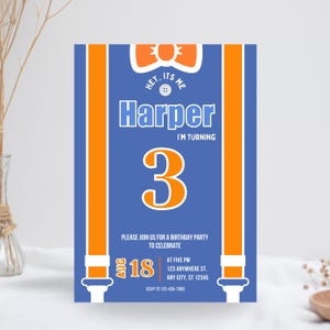 Construction Invitation Blue and Orange bow Party Invite Boy Construction Party Editable Invite Excavator Party Boys Themed Invite image 12