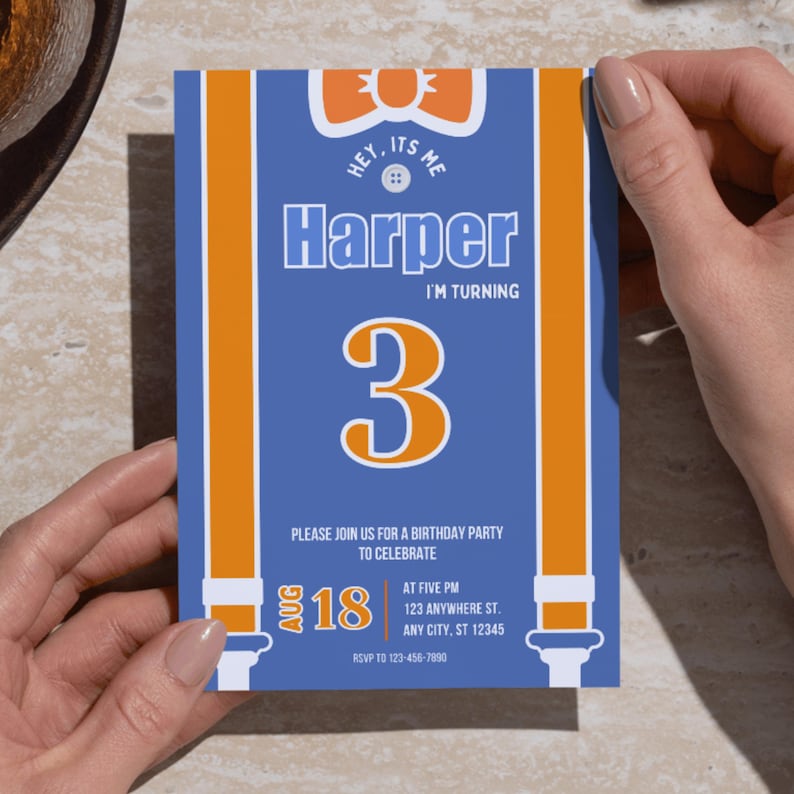 Construction Invitation Blue and Orange bow Party Invite Boy Construction Party Editable Invite Excavator Party Boys Themed Invite image 9