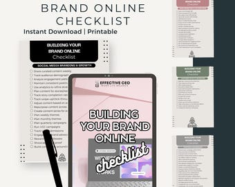 Brand Building Checklist: 700+ Tasks for Online Business (Digital Download)