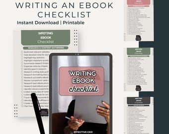 Ebook Writing Checklist: 220+ Steps to Plan, Write & Publish (PDF Download)