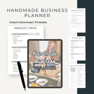 Handmade Business Planner: Printable PDF Templates for Crafters