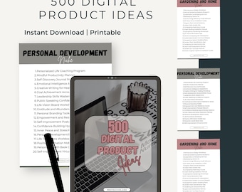 500 Digital Product Ideas: 25 Niches for Passive Income (PDF Download)