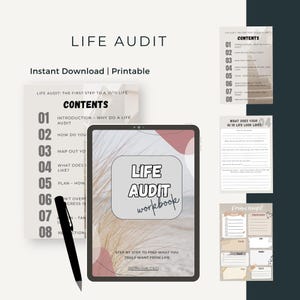 Life Audit Workbook | Reflect, Reset & Plan Your Dream 10/10 Life with Goal Setting  Self-Discovery Prompts