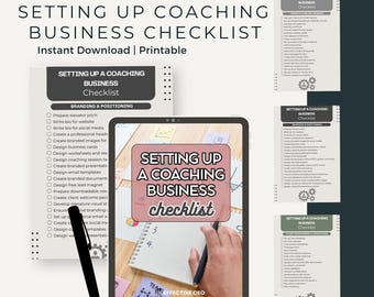 Coaching Business Checklist: 250+ Steps to Launch & Manage Clients (PDF Download)