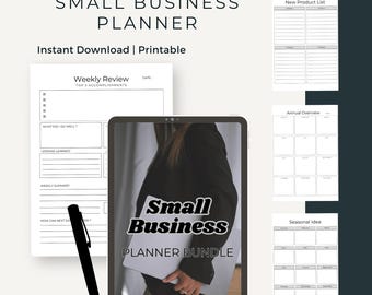 Small Business Planner for Women: Goal Setting, Finance & Marketing (Printable PDF)