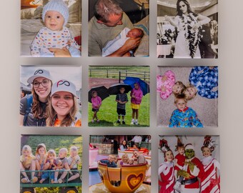 Personalized Photo Magnets: Custom Fridge Decor, Set of 9