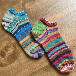 KNITTING KIT for Scrappy Ankle Socks