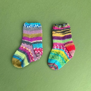Breipakket voor baby-, peuter- en kindersokjes van lapjesstof