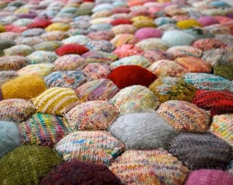 KIT DE TEJIDO para la colcha del apicultor de Tiny Owl Knits
