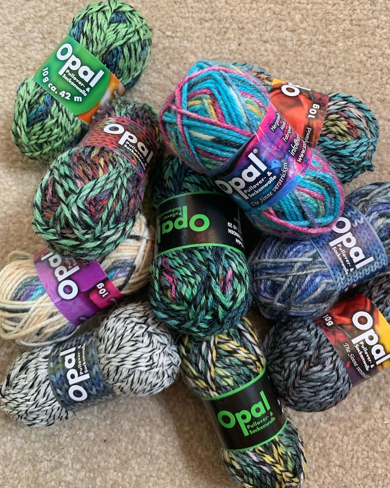 Opal Mini 4ply Sock Yarn Pack of 10 Etsy