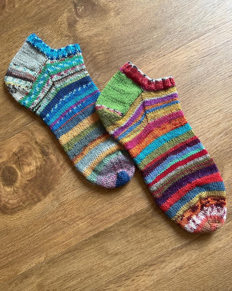 Scrappy Shorty Socks Knitting Kit - Etsy