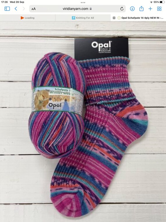 Opal Self Striping Sock Yarn Schafpate 14 4ply NEW IN Etsy