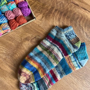 Scrappy Ankle Socks Knitting Kit