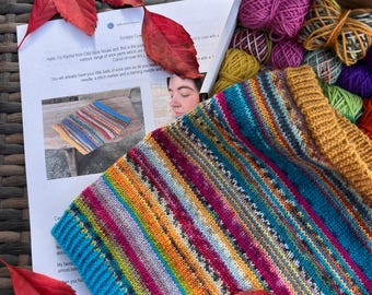 KIT DE TEJIDO para un cuello de retazos