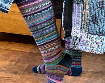 Long Leggy Scrappy Socks Knitting Kit