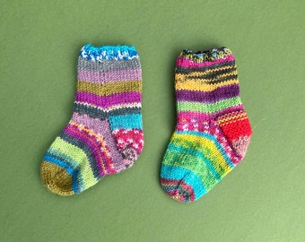 Babies, Toddlers and Child Scrappy Sock Knitting Kit (needles included)