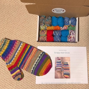Kit de tejido para guantes de adulto Scrappy
