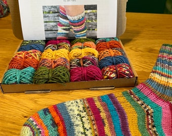 Easy Peasy Ribbed Socks Kit by Jen Yard @ every.thing.shapes.us