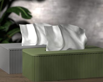 Porta fazzoletti in PLA – magnetico, elegante e sostenibile | Elegante porta fazzoletti per bagno, casa, ufficio e come regalo