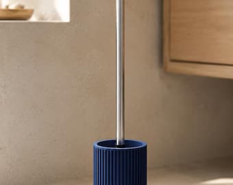Minimalistischer Toilettenbürstenhalter | Modernes WC-Accessoire, Design Bad Zubehör | nachhaltiger Bürstenständer | Geschenk | Home Decor