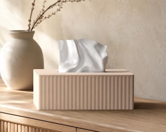 Taschentücher Box Hülle PLA – magnetisch, stilvoll, nachhaltig | Taschentuch-Box für Bad, Wohnen & Geschenk | Personalisiert | Home Decor