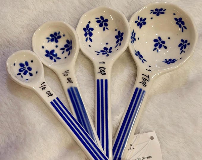 Ceramic Measuring Spoons, Intricate Details, Trendy and Stylish ...