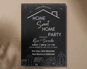 Modern Housewarming Party Invitation | Canva Template (Digital Download)