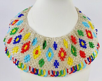 Capture the Spirit of Heritage: Handcrafted Ukrainian Folk Collar Necklace (Silyanka)