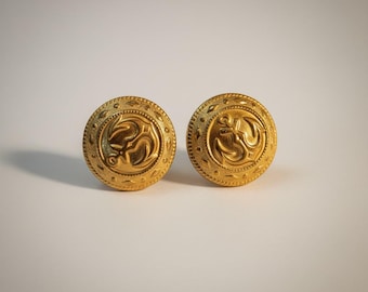 Vintage 1950s Nautical Anchor Crest Buttons