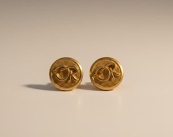Rare Vintage 1980s Oscar de la Renta Monogram Blazer Buttons – 14 Available