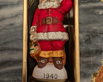 Vintage Santa Ornament – Christmas Reproductions 1940 Replica