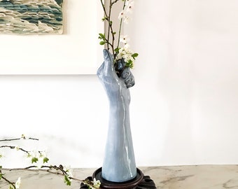 Cadeau de pendaison de crémaillère, grand vase à fleurs en céramique, cadeau du 9e anniversaire de mariage, idées cadeaux contemporaines, certificat-cadeau, vie moderne