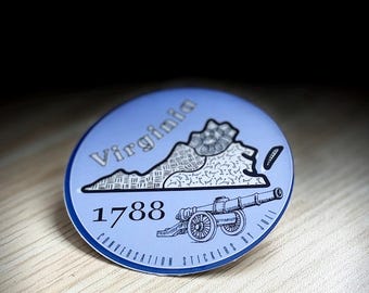 Virginia Sticker (2.5" Vinyl Sticker - Water Resistant)