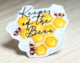 Keeper of the Bees (3" Vinyl Sticker - Water Resistant)