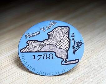 New York Sticker (2,5" Vinyl Sticker - Water Resistant)
