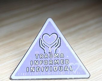 Trauma Informed Individual (3" Vinyl Sticker - Holographic Laminate - Water Resistant)