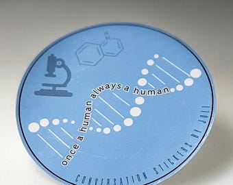 Preborn - DNA (2.75" Vinyl Sticker - Water Resistant)