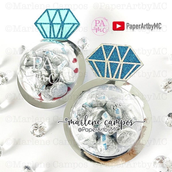 Cut Files Engagement Ring Candy Holder Dome | Free TUTORIAL | svg, dxf, png | Cricut Project, Silhouette, ScanNcut