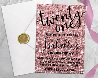 Etsy 21St Birthday Invitations 4