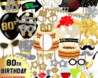 80th birthday party etsy