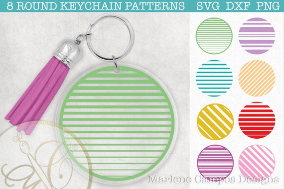 Download Round Keychain Pattern Svg Bundle Stripes Set Of 8 Svg Dxf Png Cutting Machine Silhouette Cricut Svg Round Pattern Download By Paper Art By Marlene Campos Catch My Party
