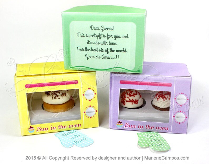 Electric Oven Favor Box Cupcake Box YELLOW Oven Cookie Etsy