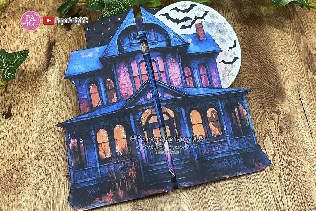 Haunted House Folding Folio Kit – Halloween Junk Journal Printable - Etsy