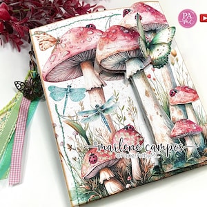 Álbum de recortes, Álbum interactivo, Diario de hongos ruborizados, Álbum de recortes, Folio de diario basura, Miniálbum, Manualidad de papel, Imprimible