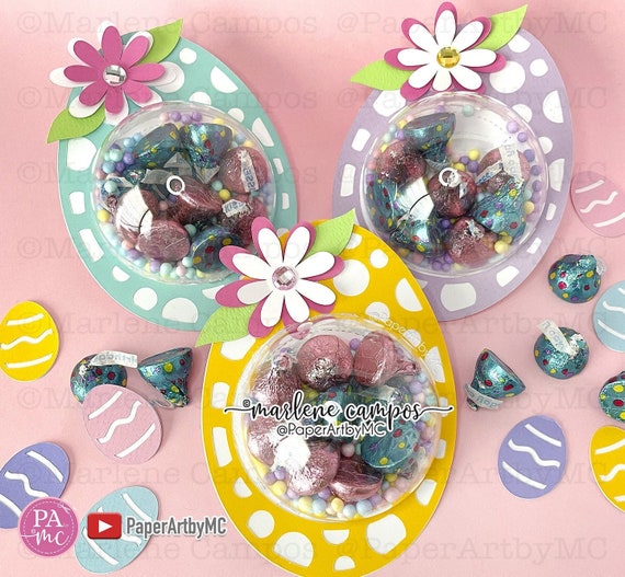 Cut Files Easter Egg Candy Holder Dome | Easter Gift | svg, dxf, png | Cricut Project, Silhouette, ScanNcut Il_570xn