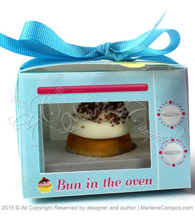 Electric Oven Favor box Cupcake box BLUE oven cookie box Etsy