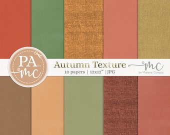 Texture Digital Paper | Autumn Palette| 12x12" Digital Paper | Any Paper Craft | Scrapbooking Paper | Commercial Use