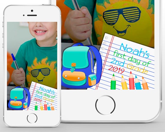 Back to School Snapchat Filter, Boys, First day of, First day of School Snapchat Geofilter, School Snapchat, Snap chat filter CUSTOM Il_570xn