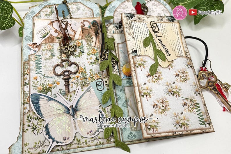 Vintage Door Folding Folio Insert, Neutral Junk Journal Printable Kit ...